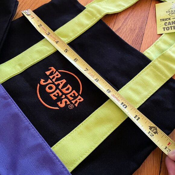 🎃 NWT Set of 4 Trader Joe's MINI Canvas Halloween Tote Bags. Trick or Treat Bag - Picture 4 of 10